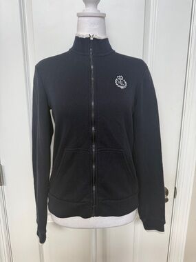 Ralph Lauren Navy Full-Zip Bomber Jacket with Crest
